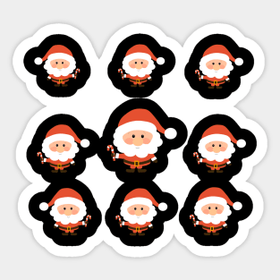 Santa claus pattern mask Sticker